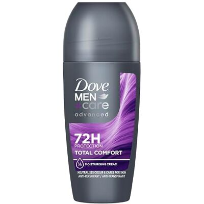 Dove Men+Care Advanced Total Comfort Anti-Perspirant Roll On deodorant with ¼ moisturising cream for 72 hour protection + skincare 6x 50 ml Dove Men+Care Advanced Total Comfort Anti-Perspirant Roll On deodorant with ¼ moisturising cream for 72 hour protection + skincare 6x 50 ml