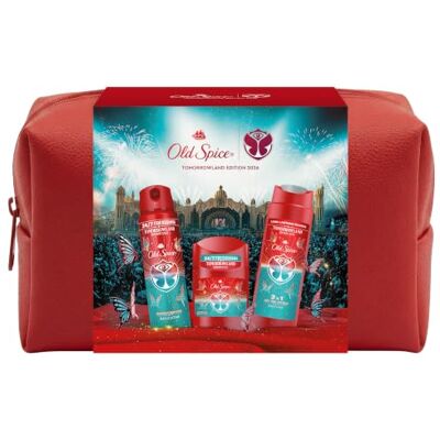 Old Spice Tomorrowland Special Edition Toiletry Bag Gift Set With Deodorant Stick, Spray And Shower Gel, 24/7 Fressshhh With Daily Use Old Spice Tomorrowland Special Edition Toiletry Bag Gift Set With Deodorant Stick, Spray And Shower Gel, 24/7 Fressshhh With Daily Use