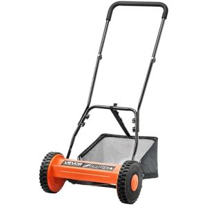VEVOR Push Reel Lawn Mower 14 inch, 5 Blades Manual Push Mower No Motor, 0.6-1.75 in Adjustable Cutting Height, Walk-Behind Lawn Mowers with Grass Catcher Bag for Green Lawns, Driveways, Courtyards VEVOR Push Reel Lawn Mower 14 inch, 5 Blades Manual Push Mower No Motor, 0.6-1.75 in Adjustable Cutting Height, Walk-Behind Lawn Mowers with Grass Catcher Bag for Green Lawns, Driveways, Courtyards