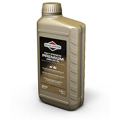 Briggs & Stratton 100007S 4-Stroke 5W30 Long-Life Synthetic Engine Oil, 1.0 Litre, Black Briggs & Stratton 100007S 4-Stroke 5W30 Long-Life Synthetic Engine Oil, 1.0 Litre, Black