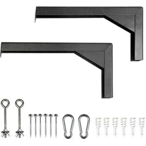 Elite Screens 12" Wall and Ceiling Hanging L-Brackets for Manual/Spectrum/VMAX2 series, Black, ZVMAXLB12-B Elite Screens 12" Wall and Ceiling Hanging L-Brackets for Manual/Spectrum/VMAX2 series, Black, ZVMAXLB12-B