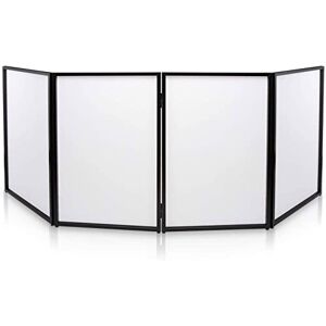 Pyle DJ Booth Foldable Cover Screen Portable Event Facade Front Board Video Light Projector Display Scrim Panel with Folding Steel Frame Panel Stand, Stretchable Lycra Spandex PDJFAC10 (White) Pyle DJ Booth Foldable Cover Screen Portable Event Facade Front Board Video Light Projector Display Scrim Panel with Folding Steel Frame Panel Stand, Stretchable Lycra Spandex PDJFAC10 (White)