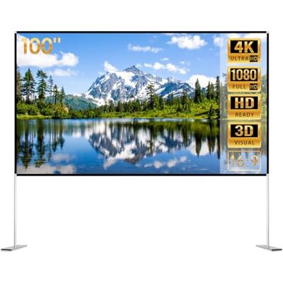 Todeco 100 Inch 16:9 Foldable Projector Screen Washable Resistant Portable 4K HD Screen Projector with Portable Bag for Cinema Home Office Travel Todeco 100 Inch 16:9 Foldable Projector Screen Washable Resistant Portable 4K HD Screen Projector with Portable Bag for Cinema Home Office Travel