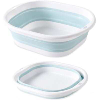 Muexoee 5L Foldable Sink, Durable and Portable Silicone-Plastic Dishwashing Basin, Lightweight and Easy-to-Carry Sink for Camping, Outdoor Activities, and Travel, Space-Saving (Green) Muexoee 5L Foldable Sink, Durable and Portable Silicone-Plastic Dishwashing Basin, Lightweight and Easy-to-Carry Sink for Camping, Outdoor Activities, and Travel, Space-Saving (Green)