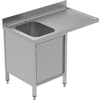 Stalwart DA-VSCH126LBS Commercial Sink for dishwashers with Cupboard 1 Bowl Left Splashback 1200mm Depth 600mm Stalwart DA-VSCH126LBS Commercial Sink for dishwashers with Cupboard 1 Bowl Left Splashback 1200mm Depth 600mm