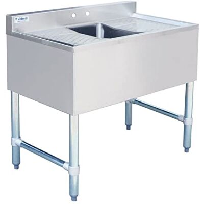Stalwart DA-BAR1B36LR Commercial Bar Sink 1 Bowl Middle 914x477x838mm Stalwart DA-BAR1B36LR Commercial Bar Sink 1 Bowl Middle 914x477x838mm