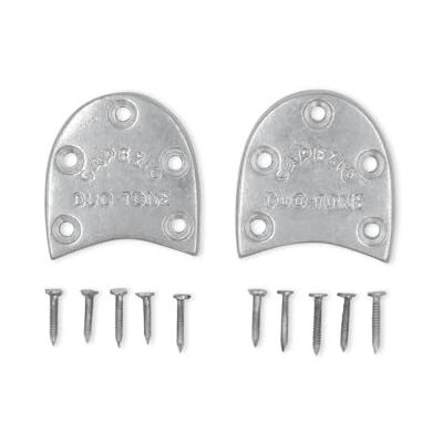 Capezio Duo Tone Heel Taps, Silver, 3 Capezio Duo Tone Heel Taps, Silver, 3