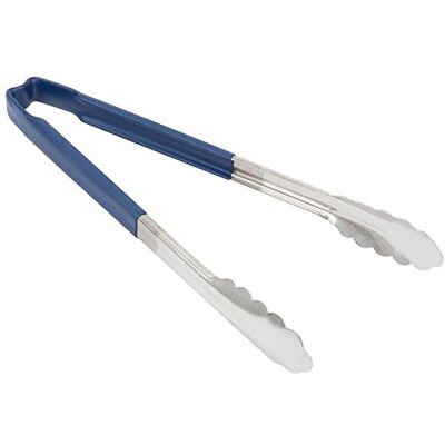 Vollrath DC246 Blue Utility Grip Kool Touch Tong, 305 mm Heat-resistant handle prevents burns during high-heat kitchen tasks, suited for busy commercial catering setups. Vollrath DC246 Blue Utility Grip Kool Touch Tong, 305 mm Heat-resistant handle prevents burns during high-heat kitchen tasks, suited for busy commercial catering setups.