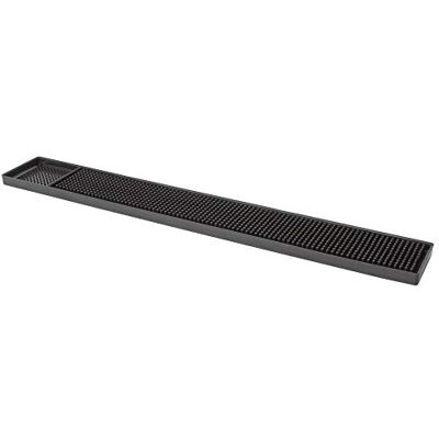 Beaumont Bar Mat Black 610mm x 80mm Efficient Drainage Construction, Sleek Look, Rubber, Wipeable, Easy to Clean Glass Drainer Mat for Bars, Restaurants Beaumont Bar Mat Black 610mm x 80mm Efficient Drainage Construction, Sleek Look, Rubber, Wipeable, Easy to Clean Glass Drainer Mat for Bars, Restaurants