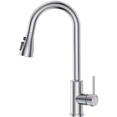 YEAUPE PRO Pull Out Kitchen Mixer Tap Brushed Nickel – Stainless Steel Sink Tap with 3 Spray Modes, Smooth Retraction, ABS Nozzle, 360° Swivel, Single Lever, Easy Install for Single Hole YEAUPE PRO Pull Out Kitchen Mixer Tap Brushed Nickel – Stainless Steel Sink Tap with 3 Spray Modes, Smooth Retraction, ABS Nozzle, 360° Swivel, Single Lever, Easy Install for Single Hole