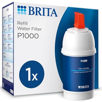 Brita P1000 Replacement Filter Cartridge for Filter taps, 1 Pack Original refill for water filter system mypure P1 & other kitchen faucets, reducing limescale, metals, chlorine & more Brita P1000 Replacement Filter Cartridge for Filter taps, 1 Pack Original refill for water filter system mypure P1 & other kitchen faucets, reducing limescale, metals, chlorine & more