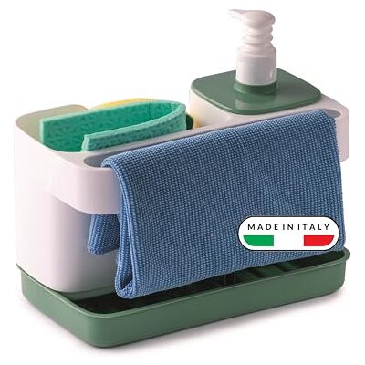 Snips Riordinello Dispenser Soap White Green - Kitchen Organizer Snips Riordinello Dispenser Soap White Green - Kitchen Organizer