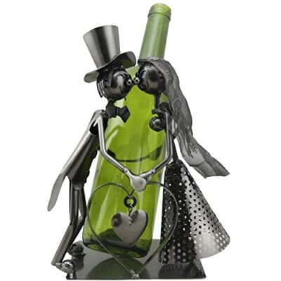 Enesco Home Decoration 523833 Bottle Holder, Metal, Multicoloured Enesco Home Decoration 523833 Bottle Holder, Metal, Multicoloured