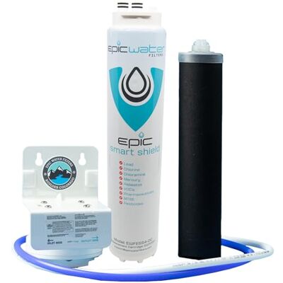 Epic Water Filters Epic Smart Shield. Under Sink Water Filter, Inline NSF 53 Water Filter. Direct Connect DIY Install For Under Sink. USA Made Tap Water Filtration System. Zero Water Wasted Epic Water Filters Epic Smart Shield. Under Sink Water Filter, Inline NSF 53 Water Filter. Direct Connect DIY Install For Under Sink. USA Made Tap Water Filtration System. Zero Water Wasted