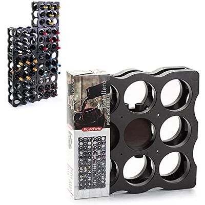 Viscio Trading Modular 9 Seater Bottle Holder, Anthracite, 34.5x36x17 cm Viscio Trading Modular 9 Seater Bottle Holder, Anthracite, 34.5x36x17 cm