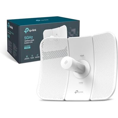 TP-Link 5GHz 150Mbps 23dBi High Power Outdoor CPE/Access Point, 802.11n/a, dual-polarized 23dBi directional antenna, Passive POE (CPE605) TP-Link 5GHz 150Mbps 23dBi High Power Outdoor CPE/Access Point, 802.11n/a, dual-polarized 23dBi directional antenna, Passive POE (CPE605)