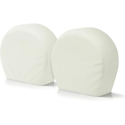 Explore Land Tire Covers 2 Pack Tough Tire Wheel Protector For Truck, SUV, Trailer, Camper, RV Universal Fits Tire Diameters 23-25.75 inches, Off-White Explore Land Tire Covers 2 Pack Tough Tire Wheel Protector For Truck, SUV, Trailer, Camper, RV Universal Fits Tire Diameters 23-25.75 inches, Off-White