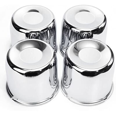 RTRHINOTUNING Set of 4 Push Through Wheel Center Caps 4.25in Chrome Silver for Truck Wheels Rim Trailer RTRHINOTUNING Set of 4 Push Through Wheel Center Caps 4.25in Chrome Silver for Truck Wheels Rim Trailer