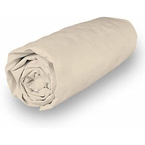Soleil d'ocre Cotton Percale Fitted Sheet 160x200cm Ecru - Drap housse Soleil d'ocre Cotton Percale Fitted Sheet 160x200cm Ecru - Drap housse