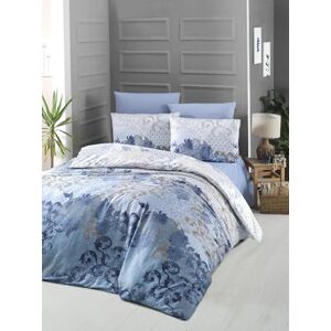 Nuit Des Rêves Luxurious Satin Quilt Cover Set (135 x 200 cm), 100% Cotton, 210 Thread Count, Blue/White/Brown, Machine Washable, Envelope & Button Closure, Elegant Bedding for a Cosy Bedroom Nuit Des Rêves Luxurious Satin Quilt Cover Set (135 x 200 cm), 100% Cotton, 210 Thread Count, Blue/White/Brown, Machine Washable, Envelope & Button Closure, Elegant Bedding for a Cosy Bedroom