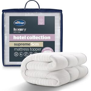 Silentnight Hotel Collection Mattress Topper 5cm Thick Deep for Luxury Comfort Filled with Finest Fibres to Rejuvenate Your Bed Soft Touch Quilted Embossed Cover & Box-Stitched Edge Single Silentnight Hotel Collection Mattress Topper 5cm Thick Deep for Luxury Comfort Filled with Finest Fibres to Rejuvenate Your Bed Soft Touch Quilted Embossed Cover & Box-Stitched Edge Single