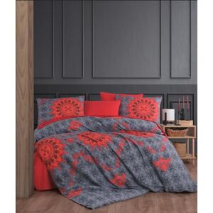 Nuit Des Rêves Premium XL Quilt Cover Set (1 Piece), Red & Anthracite, 155 x 200 cm, 50% Cotton / 50% Polyester, Soft, Durable, Perfect for Cosy Bedrooms Nuit Des Rêves Premium XL Quilt Cover Set (1 Piece), Red & Anthracite, 155 x 200 cm, 50% Cotton / 50% Polyester, Soft, Durable, Perfect for Cosy Bedrooms