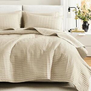 Comfort Spaces All Season, Lightweight, Coverlet Bedspread Bedding, Matching Shams, Microfiber, Ivory, Twin/Twin XL(66"x90") Comfort Spaces All Season, Lightweight, Coverlet Bedspread Bedding, Matching Shams, Microfiber, Ivory, Twin/Twin XL(66"x90")
