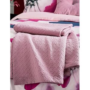 Ted Baker Diagonal T Matellase Throw 260X250(Cm) Pink Ted Baker Diagonal T Matellase Throw 260X250(Cm) Pink