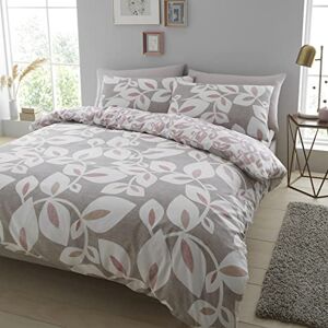 Catherine Lansfield INGA LEAF BLUSH Duvet Cover Set 200 x 200 + 2 (50 x 80) Catherine Lansfield INGA LEAF BLUSH Duvet Cover Set 200 x 200 + 2 (50 x 80)