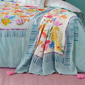 Appletree Style Festival Tasselled Throw 130 x 180cm in Duck Egg Appletree Style Festival Tasselled Throw 130 x 180cm in Duck Egg