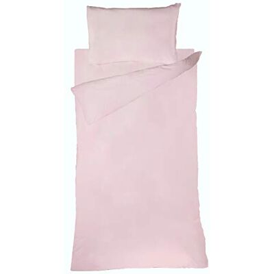 Bianca Plain Dyed Pink Bed Sheet Set 90 cm 100% Cotton Percale Bianca Plain Dyed Pink Bed Sheet Set 90 cm 100% Cotton Percale