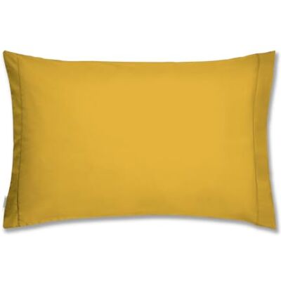 Bianca Plain Dyed Mustard Pillowcase 65x65 (2) Bianca Plain Dyed Mustard Pillowcase 65x65 (2)