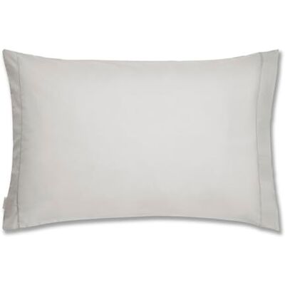Bianca Plain Dyed Silver Pillow Case 65x65 (2) Bianca Plain Dyed Silver Pillow Case 65x65 (2)