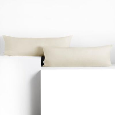 DecoKing Cream Pillowcases - 40x200cm Set of 2 DecoKing Cream Pillowcases - 40x200cm Set of 2