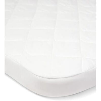Mamas & Papas - Lua Bedside Crib Protector - White - Mattress Protector Mamas & Papas - Lua Bedside Crib Protector - White - Mattress Protector