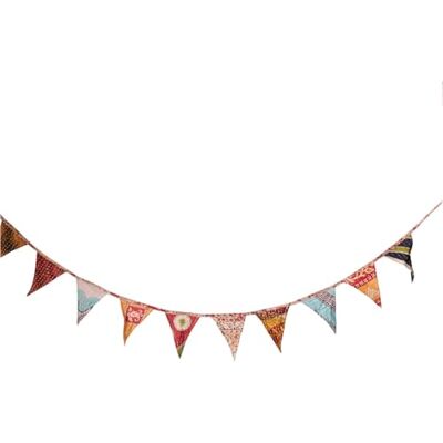 Creative Labs 70-Garlands-Textile, vintage kantha quilt material, Blue Creative Labs 70-Garlands-Textile, vintage kantha quilt material, Blue