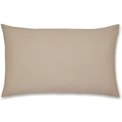 Catherine Lansfield Easy Iron Percale Standard Pillowcase Pair Natural Catherine Lansfield Easy Iron Percale Standard Pillowcase Pair Natural