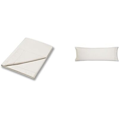 Bianca Plain Dyed Cream Bed Sheet Set 90 cm 100% Cotton Percale Bianca Plain Dyed Cream Bed Sheet Set 90 cm 100% Cotton Percale
