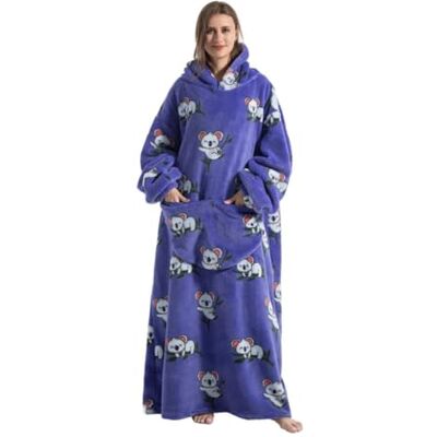 Everglamour Hooded Blanket Adult Sized Costumes, Blue Everglamour Hooded Blanket Adult Sized Costumes, Blue
