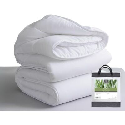 Tural Duvet 260 x 220 cm with Aloe Vera Treatment Fibre Filling 300 g/m Soft Breathable Oeko-Tex Certified White 180 cm Tural Duvet 260 x 220 cm with Aloe Vera Treatment Fibre Filling 300 g/m Soft Breathable Oeko-Tex Certified White 180 cm