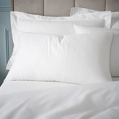 Bianca 180 Thread Count Egyptian Cotton White Pillowcase - Pillowcase Bianca 180 Thread Count Egyptian Cotton White Pillowcase - Pillowcase