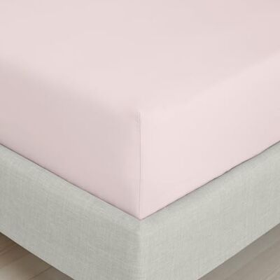 Bianca Fine Linens Bedroom 200 Thread Count Cotton Percale King Fitted Sheet 32cm Depth Blush Pink Bianca Fine Linens Bedroom 200 Thread Count Cotton Percale King Fitted Sheet 32cm Depth Blush Pink