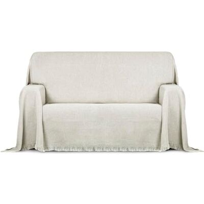 ECOMMERC3 Alessia Multi-purpose Plaid Size 230 x 260 cm – Multipurpose Bedspread Linen Colour Decorative Bedspread for Sofa and Bed ECOMMERC3 Alessia Multi-purpose Plaid Size 230 x 260 cm – Multipurpose Bedspread Linen Colour Decorative Bedspread for Sofa and Bed