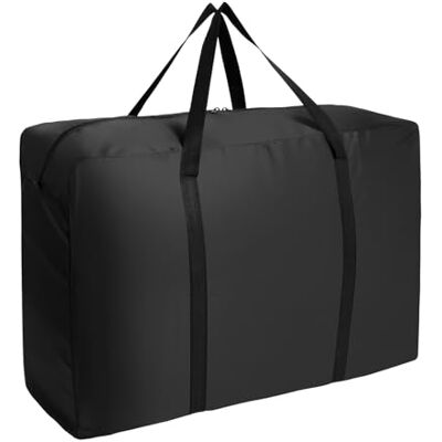 AiQInu Large Storage Bag, 87 L, Foldable Underbed Storage Box with Handle, Waterproof, Durable Moving Bags for Bedding, Mattress Toppers, Blankets and Pillows, 420D Oxford AiQInu Large Storage Bag, 87 L, Foldable Underbed Storage Box with Handle, Waterproof, Durable Moving Bags for Bedding, Mattress Toppers, Blankets and Pillows, 420D Oxford