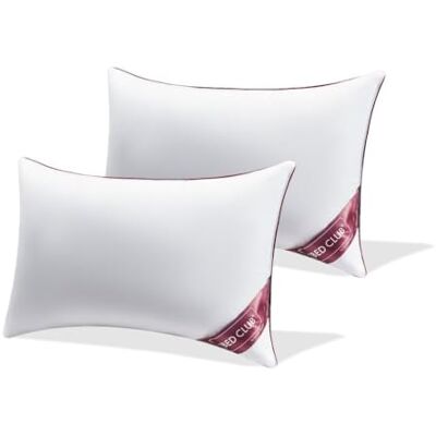 GC GAVENO CAVAILIA Savile Microfiber Pillows 2 Pack (74x48 cm) Soft Supportive Bed Pillow Luxury Microfiber Filling, Breathable & Comfortable Sleeping Pillows for Home & Hotel Pillow White GC GAVENO CAVAILIA Savile Microfiber Pillows 2 Pack (74x48 cm) Soft Supportive Bed Pillow Luxury Microfiber Filling, Breathable & Comfortable Sleeping Pillows for Home & Hotel Pillow White