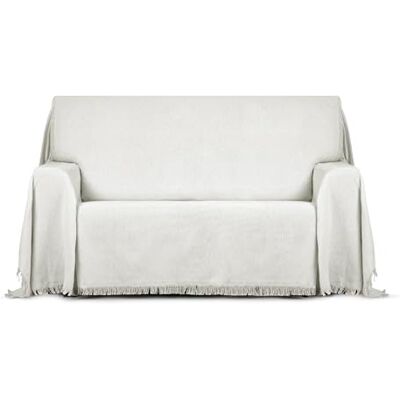 ECOMMERC3 Alessia Multi-purpose Plaid Size 300 x 260 cm Multipurpose Bedspread Ecru Decorative Bedspread for Sofa and Bed ECOMMERC3 Alessia Multi-purpose Plaid Size 300 x 260 cm Multipurpose Bedspread Ecru Decorative Bedspread for Sofa and Bed