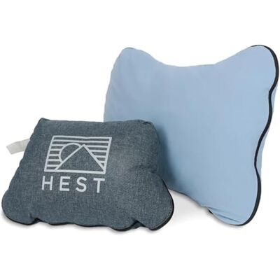 HEST Camp Pillow Temperature Resilient Memory Foam, Compact Travel Pillow, 15" L x 22" W HEST Camp Pillow Temperature Resilient Memory Foam, Compact Travel Pillow, 15" L x 22" W
