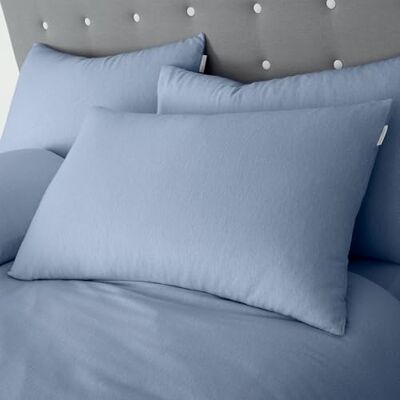 Catherine Lansfield Blue Brushed Cotton Pillowcase - Pillowcase Catherine Lansfield Blue Brushed Cotton Pillowcase - Pillowcase