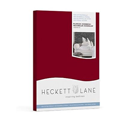 Heckett Lane Pillow Case, percale, Aurora Red, 80 x 80 cm Heckett Lane Pillow Case, percale, Aurora Red, 80 x 80 cm