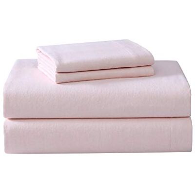 Laura Ashley Home King Sheets, Cotton Flannel Bedding Set, Brushed for Extra Softness & Comfort (Pink, King) Laura Ashley Home King Sheets, Cotton Flannel Bedding Set, Brushed for Extra Softness & Comfort (Pink, King)